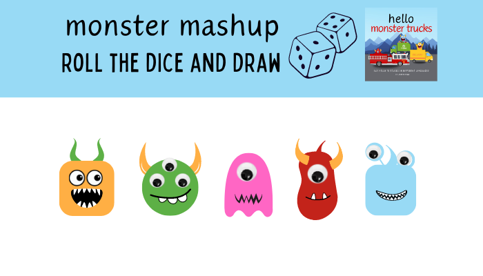 roll-a-monster-free-printable-to-create-your-own-monster-truck-doodle-paw-press for Roll A Monster Free Printable Roll A Monster: Free Printable to Create Your Own 'Monster Truck' – Doodle Paw Press for Roll A Monster Free Printable