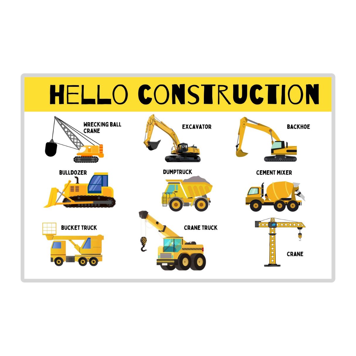 Construction Placemat