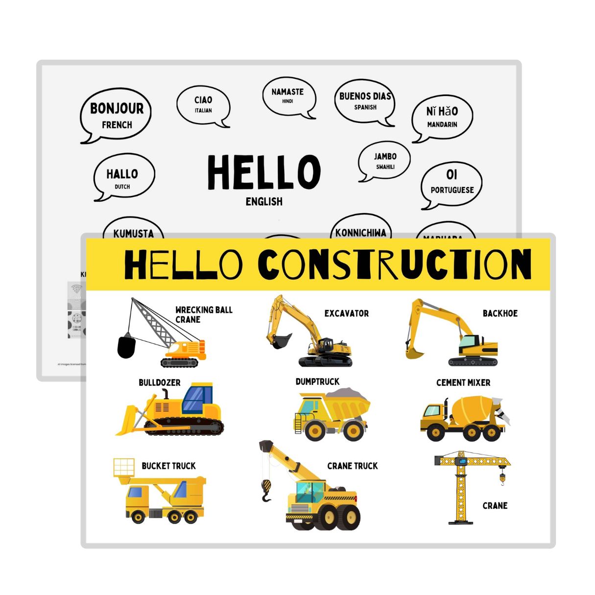 Construction Placemat
