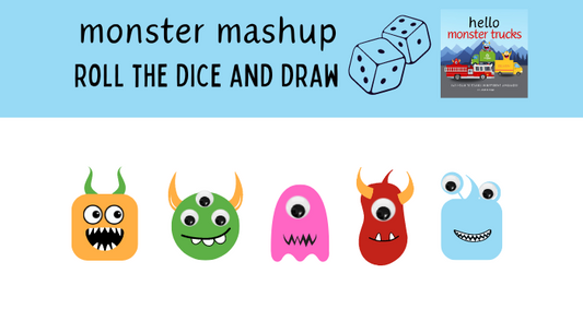 Roll A Monster: Free Printable to Create Your Own 'Monster Truck'