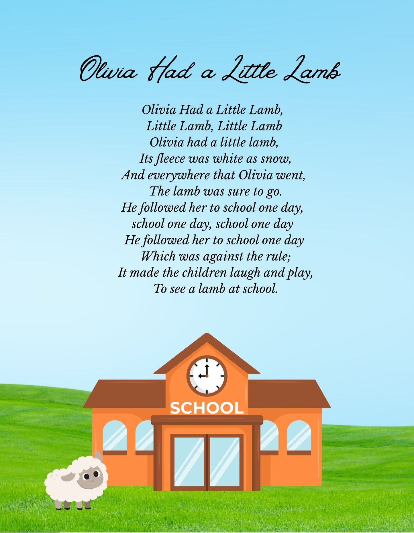 Personalized Lullabies & Nursery Rhymes Book