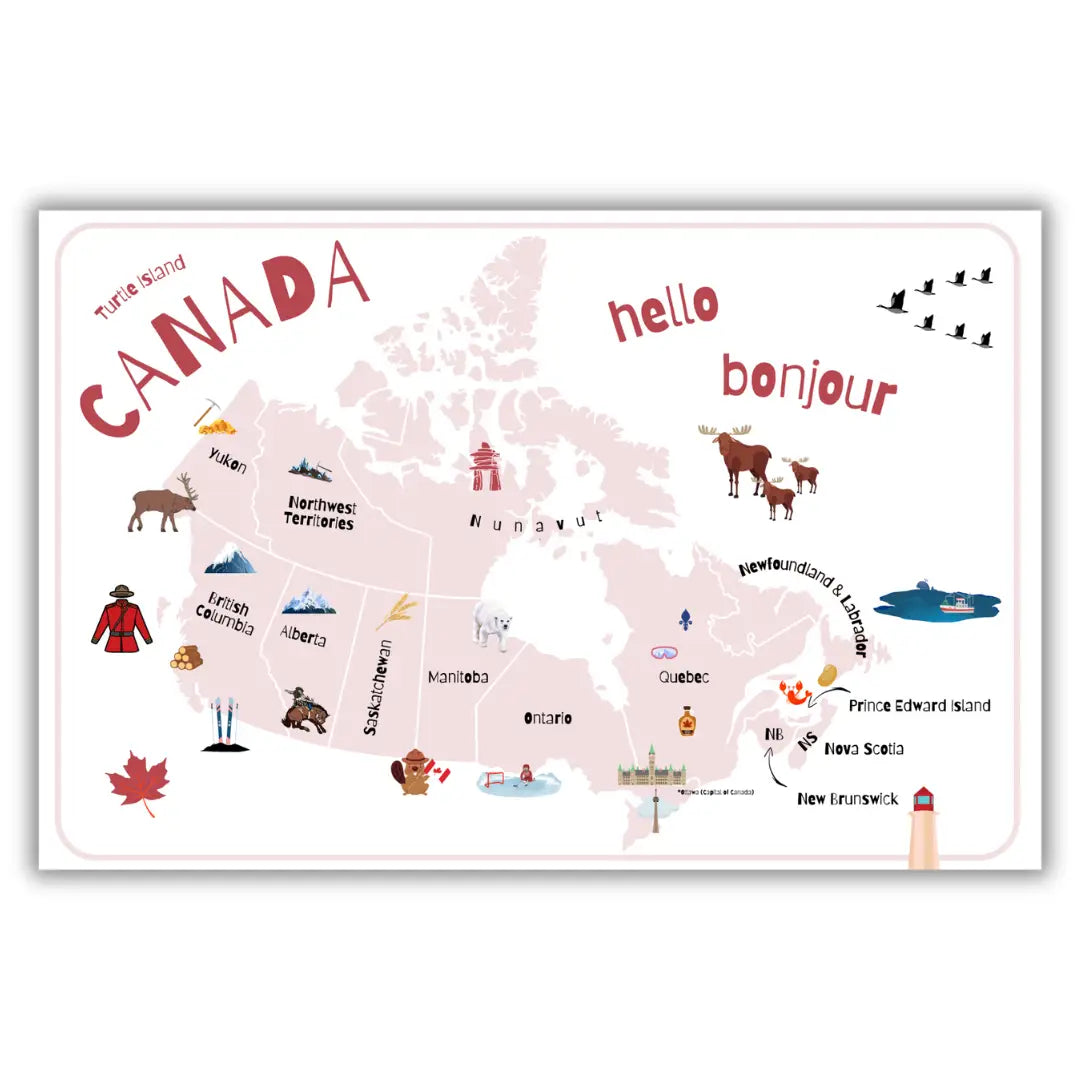 Map of Canada Placemat