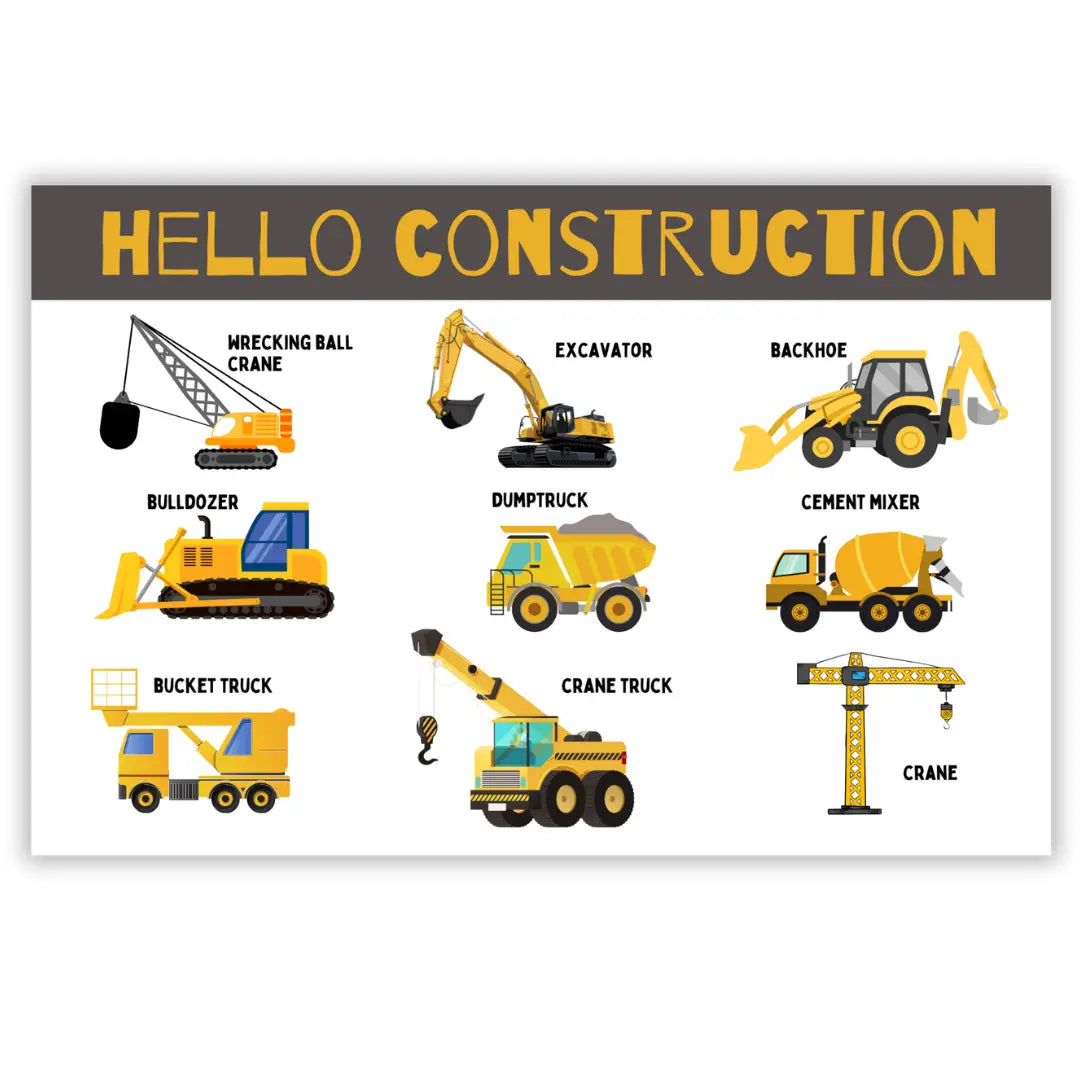 Construction Trucks Placemat