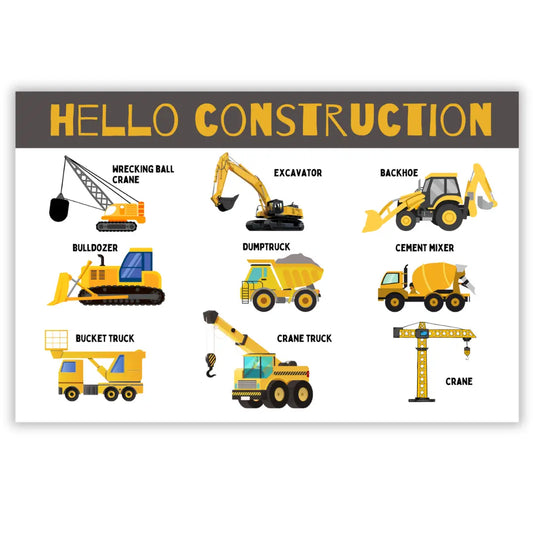 Construction Trucks Placemat