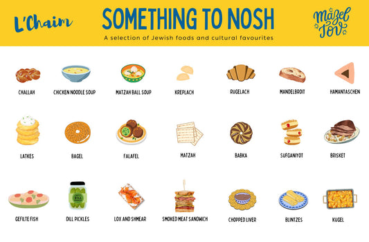 Something To Nosh Placemat | Jewish Foods Kids Placemat